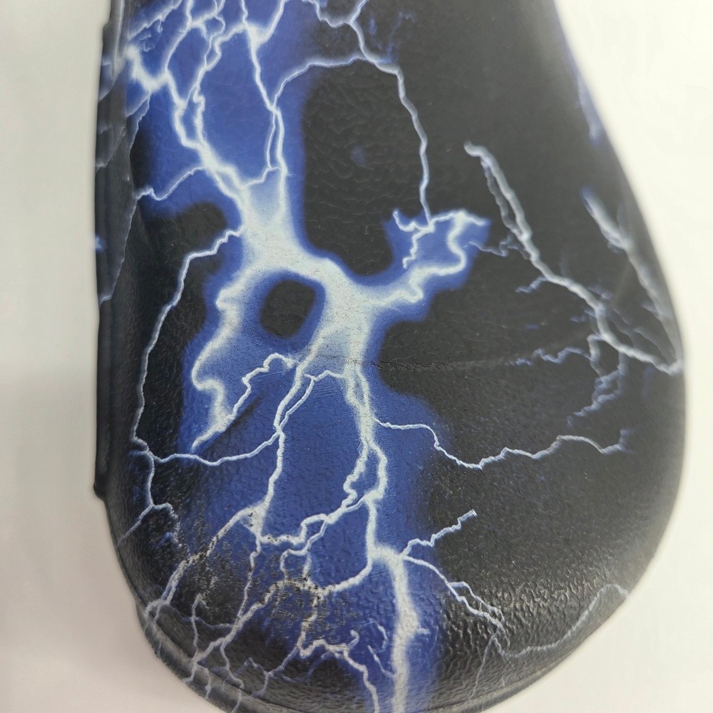Crocs Classic Clog Lightning Black Blue Men's 6 Womens 8 Shoes Casual Comfort - Picture 7 of 8